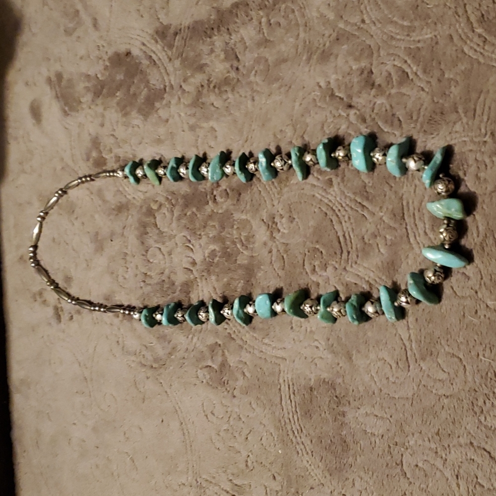 Vintage handmade turquoise necklace